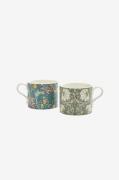 Spode - Krus Morris & Co Seaweed & Pimpernel 2-pak - Flerfarvet - Kopp...