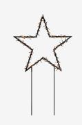 Konstsmide - Sort met.star gardenstick LED 108cm - Sort - Dekorativ ju...