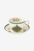 Spode - Tekop med underkop Christmas Tree 20 cl - Hvid - Kopper & krus...