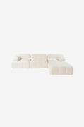 Hanah Home - Hjørnesofa Puca 4-sædet - Beige - Sofaer med chaiselong -...