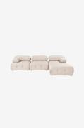 Hanah Home - Hjørnesofa Puca 4-sædet - Brun - Sofaer med chaiselong - ...