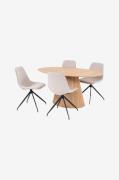 House Nordic - Spisesæt Bolton og Monaco - Beige - Spisegrupper - - Ho...