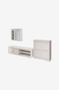 Loft24 - Overskab Cubrix 4-delt - Hvid - Skabe - - Homeroom