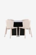 Venture Home - Spisebord Strada med Astoria-stol - Beige - Spisegruppe...