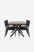 Venture Home - Garcia Spisesæt med stole Copacabana - Sort - Spisegrup...