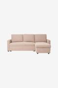 House Nordic - Chaiselongue sovesofa Belfast - Beige - Sovesofaer - - ...