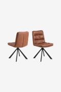 NORDFORM - Dean spisebordsstol 2-pak - Brun - Stole - - Homeroom
