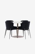 Venture Home - Lycke spisebord med modesto spisebordsstol - Sort - Spi...