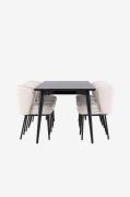 Venture Home - Ellis-spisebord med Agnes-spisebordsstol - Hvid - Spise...