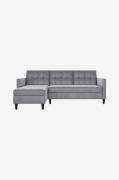 Dorel Home - Hjørnesofa med opbevaring Hartford Ii - Grå - 3-pers. sof...