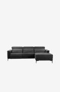 Loft24 - Sofa 2 Seater 1 Recliner Manual Lund - Grå - 2-pers. sofaer -...