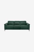 Loft24 - Hjørnesofa 3 sæder 1 liggestol højre manuel Lund - Grå - 3-pe...