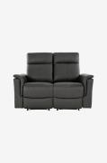 Loft24 - Sofa 3-personers sofa med 2 manuelle lænestole Lund - Sort - ...