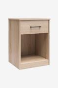 Dorel Home - Natbord med 1 skuffe i Mdf BrEz - Beige - Sengeborde - - ...