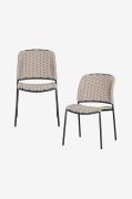 WOOOD - Havestol Taku - sæt med 2 stk. - Beige - Havestole - - Homeroo...