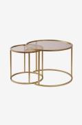 Homitis - Sofabordssæt Aurum Double Small - Guld - Sofaborde - - Homer...