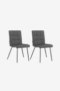 Loft24 - Spisebordsstol 2Pk Sima - Sort - Stole - - Homeroom