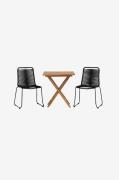 Venture Home - Spisegruppe Kenya med 2 stole Lindos - Flerfarvet - Spi...