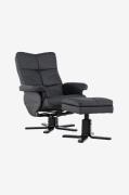 Venture Home - Lænestol Sune, indstillelig - Sort - Lænestole - - Home...