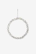 Konstsmide - Krans 40 LED 45 cm - Sølvfarvet - Dekorativ julebelysning...