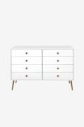 Loft24 - Kommode Softline 8 skuffer - Hvid - Kommoder - - Homeroom
