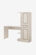 Hanah Home - Arbejdsbord og bogreol Mia - Hvid - Skriveborde - - Homer...