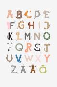 Pelcasa - Plakat Alfabetet Abc - Beige - Posters - - Homeroom