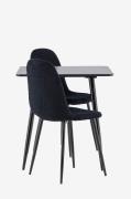 Venture Home - Polar-spisebord med polar-spisebordsstol - Sort - Spise...