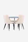 Venture Home - Plaza spisebord med Leone spisebordsstol - Beige - Spis...