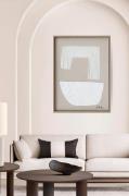Zelected by Houze - Indrammet canva Boho Mania - Beige - Billeder - - ...
