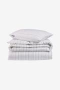 Lexington - Stribet Lyocell/Bomuld Pin Point Oxford sengesæt - Hvid - ...
