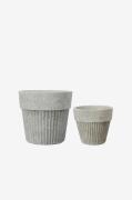 Wikholm Form - Gryde Anita S/2 - Grå - Urtepotteskjulere & vaser - - H...