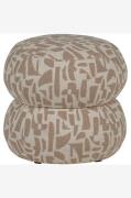 WOOOD - Anic Puf - Beige - Fodskamler & puffer - - Homeroom