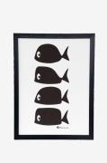 Rotor design - Plakat Whale Multi - Hvid - Posters - - Homeroom