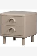 WOOOD - Rune Kommode/natbord 2 skuffer - Beige - Sengeborde - - Homero...