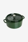 Staub - Gryde La Cocotte rund 26 cm, 5,2 l - Grøn - Gryder & kasseroll...