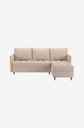 Loft24 - Lindhus 3-personers sofa med opbevaringsplads Vendbar chaisel...