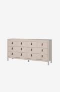 Tvilum - Madrid Dobbeltkommode 4+4 skuffer - Beige - Kommoder - - Home...