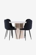 Venture Home - Olivia-spisebord med Polar-spisebordsstol - Sort - Spis...