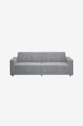 Dorel Home - Allie Ii Sofa 3-personers i fløjl - Grå - Sovesofaer - - ...