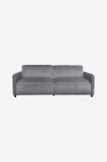 Dorel Home - Alicia sovesofa 3-personers i velour - Grå - Sovesofaer -...