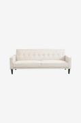 Loft24 - Avon sovesofa 3-personers fløjl - Hvid - Sovesofaer - - Homer...