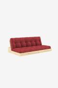 Karup - Base Sovesofa Tre-sæders - Rød - Sovesofaer - - Homeroom