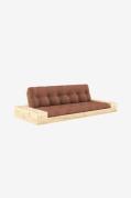 Karup - Base Sovesofa m. 2 sidebokse Tre-personers - Brun - Sovesofaer...
