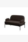 Hanah Home - Sofa med 2 sæder Aster - Sort - 2-pers. sofaer - - Homero...