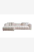 Hanah Home - Hjørnesofa N Line Left - Hvid - Sofaer med chaiselong - -...
