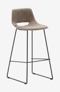 Kave Home - Barstol - zahara 2-pak - Brun - Barstole & -taburetter - -...