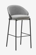 Kave Home - Barstol - eamy 2-pak - Sort - Barstole & -taburetter - - H...