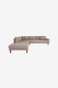 House Nordic - Hjørnesofa med åben ende Lido - Beige - Sofaer - - Home...