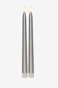 Star Trading - LED-tapetlys Flamme Metal 2-p 28,5cm - Sølvfarvet - Lys...
